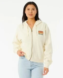 Rip Curl Womens Sweatshirt Trippin Zip Through Hood