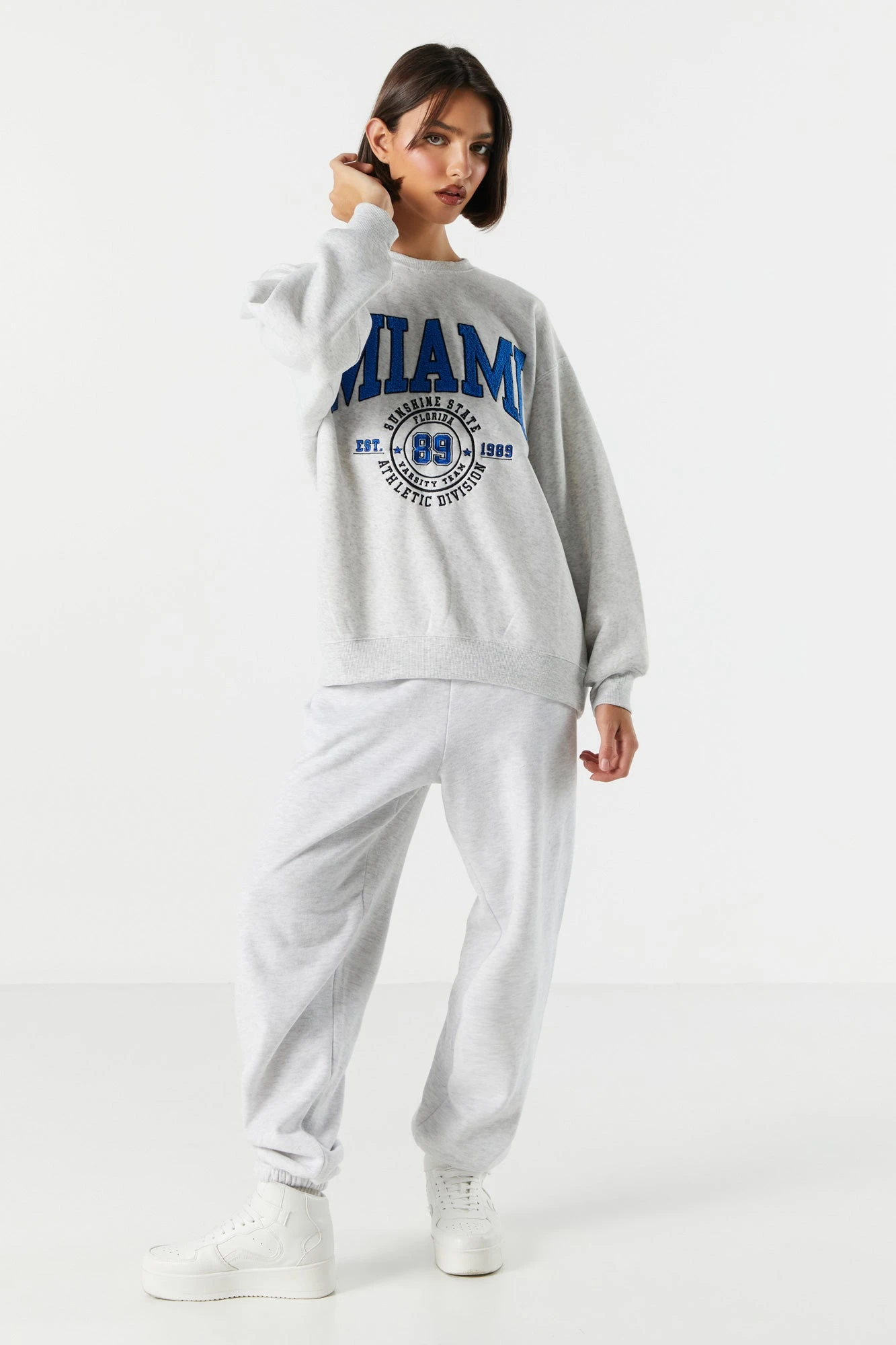 Fleece Miami Graphic Sweatshirt 5 Fleece Miami Graphic Sweatshirt - Image 3