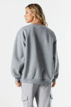 Limited Edition Embroidered Crewneck Sweatshirt -ANINE BING Shop 070603539213 04 1