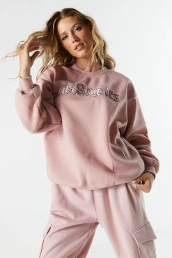 Los Angeles Embroidered Crewneck Sweatshirt