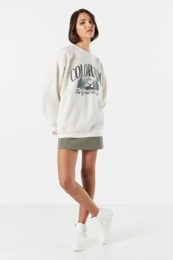 Colorado Graphic Fleece Sweatshirt -ANINE BING Shop 070603539214 35 2