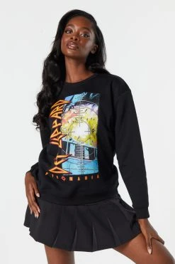 Def Leppard Graphic Fleece Sweatshirt