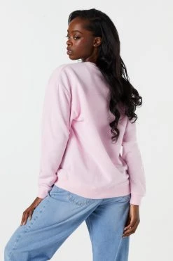 Peanuts Graphic Fleece Sweatshirt -ANINE BING Shop 073564060987 91 1 1