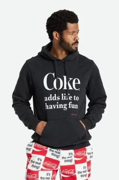 Brixton Mens Sweatshirt Coca-Cola Having Fun Hood