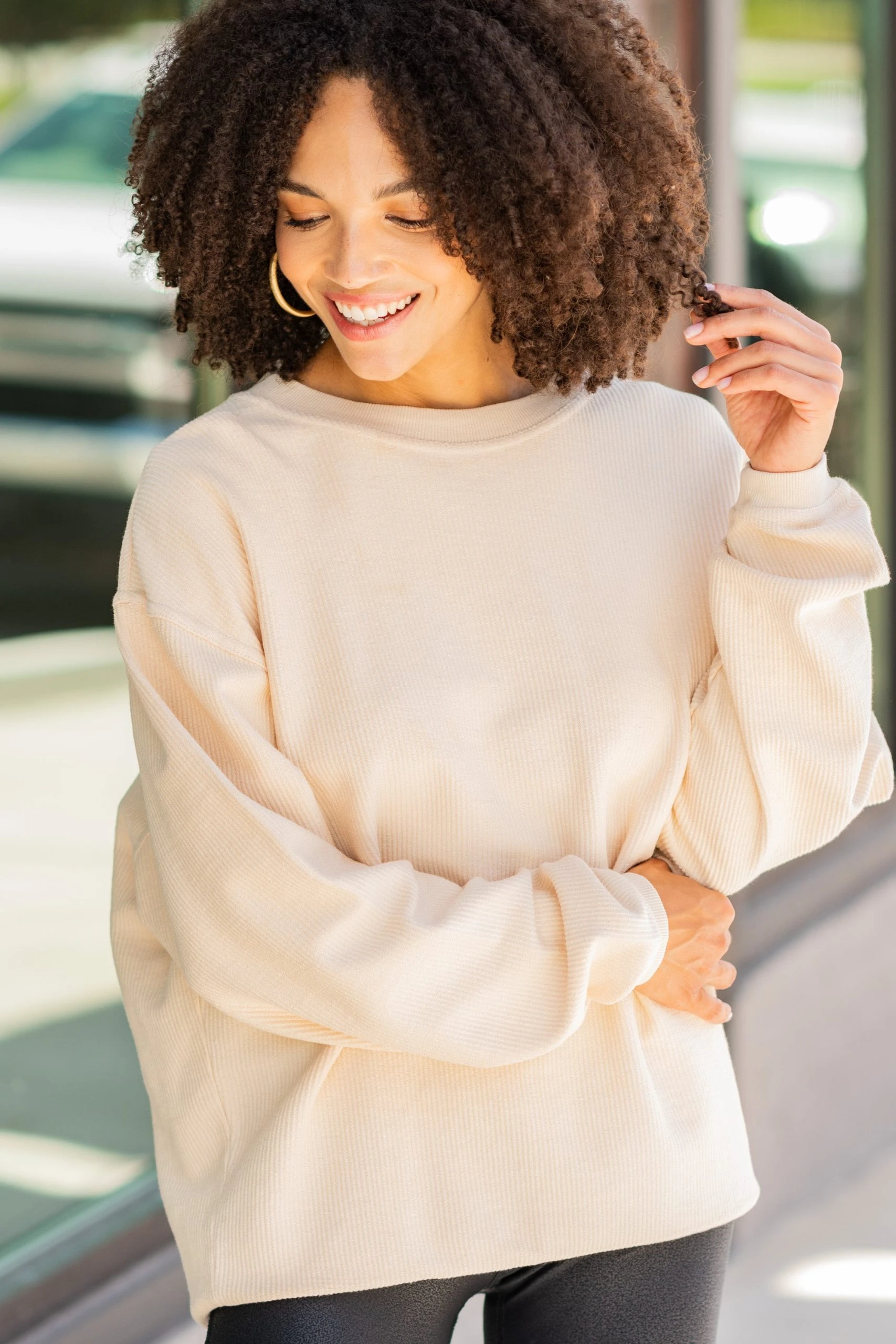 You're So Classic Natural Corded Sweatshirt 3 You're So Classic Natural Corded Sweatshirt