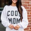 Cool Mom White Corded Graphic Sweatshirt -ANINE BING Shop 101863.CoolMomSweatshirt.wht3