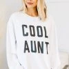 Cool Aunt White Corded Graphic Sweatshirt -ANINE BING Shop 101865.CoolAuntWhiteCordedGraphicSweatshirt copy 1