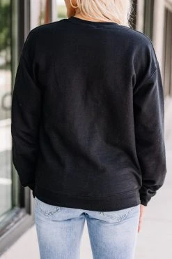 Grl Power Black Graphic Sweatshirt -ANINE BING Shop 101869.GrlPowerBlackGraphicSweatshirt copy 2