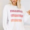 Ombre Mama White Corded Graphic Sweatshirt -ANINE BING Shop 101873.MamaWhiteCordedGraphicSweatshirt copy 1