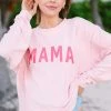 Mama Urban Pink Corded Graphic Sweatshirt -ANINE BING Shop 101885.Mama Urban Pink Corded Graphic Sweatshirt copy 3