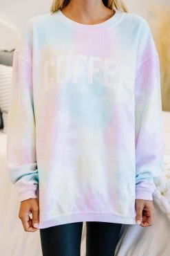 Coffee Graphic Tie Dye Sweatshirt -ANINE BING Shop 102104.CoffeeGraphicTieDyeSweatshirt copy 2