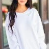 Teacher White Corded Embroidered Sweatshirt -ANINE BING Shop 102412.3