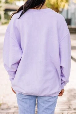 All Smiles Lilac Purple Corded Graphic Sweatshirt 8 All Smiles Lilac Purple Corded Graphic Sweatshirt -ANINE BING Shop 102971.SmileyFace.8