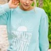 Comfort Colors: Summer Loving Dusty Mint Graphic Sweatshirt