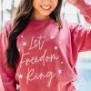 Comfort Colors: Let Freedom Ring Red Graphic Sweatshirt 2 Comfort Colors: Let Freedom Ring Red Graphic Sweatshirt -ANINE BING Shop 104430.ComfortColorsLetFreedomRingRedGraphicSweatshirt copy 3