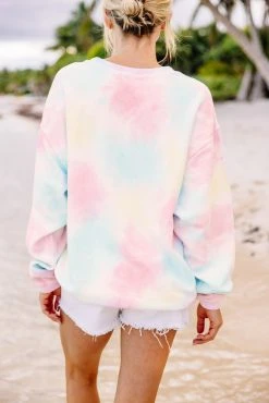 Summer Pink Tie Dye Corded Embroidered Sweatshirt -ANINE BING Shop 104451.SummerPinkTieDyeCordedEmbroideredSweatshirt copy 3 51e1cbc2 1dfe 4e37 becc 78a30147943a