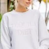 Tequila Diet White Corded Graphic Sweatshirt -ANINE BING Shop 104533.TequilaDietWhiteCordedGraphicSweatshirt copy 2