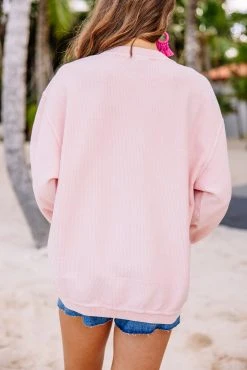 Fiesta Friday Blush Pink Corded Graphic Sweatshirt 8 Fiesta Friday Blush Pink Corded Graphic Sweatshirt -ANINE BING Shop 104534.FiestaFridayBlushPinkCordedGraphicSweatshirt copy 3