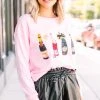 Poppin' Bottles Pink Embellished Sweatshirt -ANINE BING Shop 105407.Poppin Bottles Pink Embellished Sweatshirt copy 1 f6670528 e2a7 4f3e 91e0 9a2dd2a9b39c