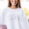 Football White Corded Graphic Sweatshirt -ANINE BING Shop 105997.Football White Corded Graphic Sweatshirt copy 3