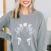 Comfort Colors: Disco Isn't Dead Gray Graphic Sweatshirt -ANINE BING Shop 106048.Comfor Colors Disco Isn t Dead Gray Graphic Sweatshirt copy 1