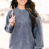 You're So Classic Charcoal Gray Corded Sweatshirt -ANINE BING Shop 106056.Youre So Classic Charcoal Gray Corded Sweatshirt copy 3