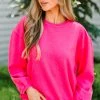 Get Together Fuchsia Pink Corded Sweatshirt -ANINE BING Shop 107931.Get Together Fuchsia Pink Corded Sweatshirt copy 1