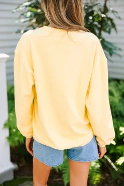 Get Together Yellow Corded Sweatshirt -ANINE BING Shop 107935.Get Together Yellow Corded Sweatshirt copy 3