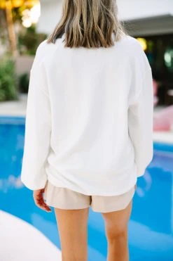 Wifey White Graphic Corded Sweatshirt -ANINE BING Shop 107985.Wifey White Graphic Sweatshirt copy 3
