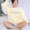Be Good Yellow Graphic Corded Sweatshirt