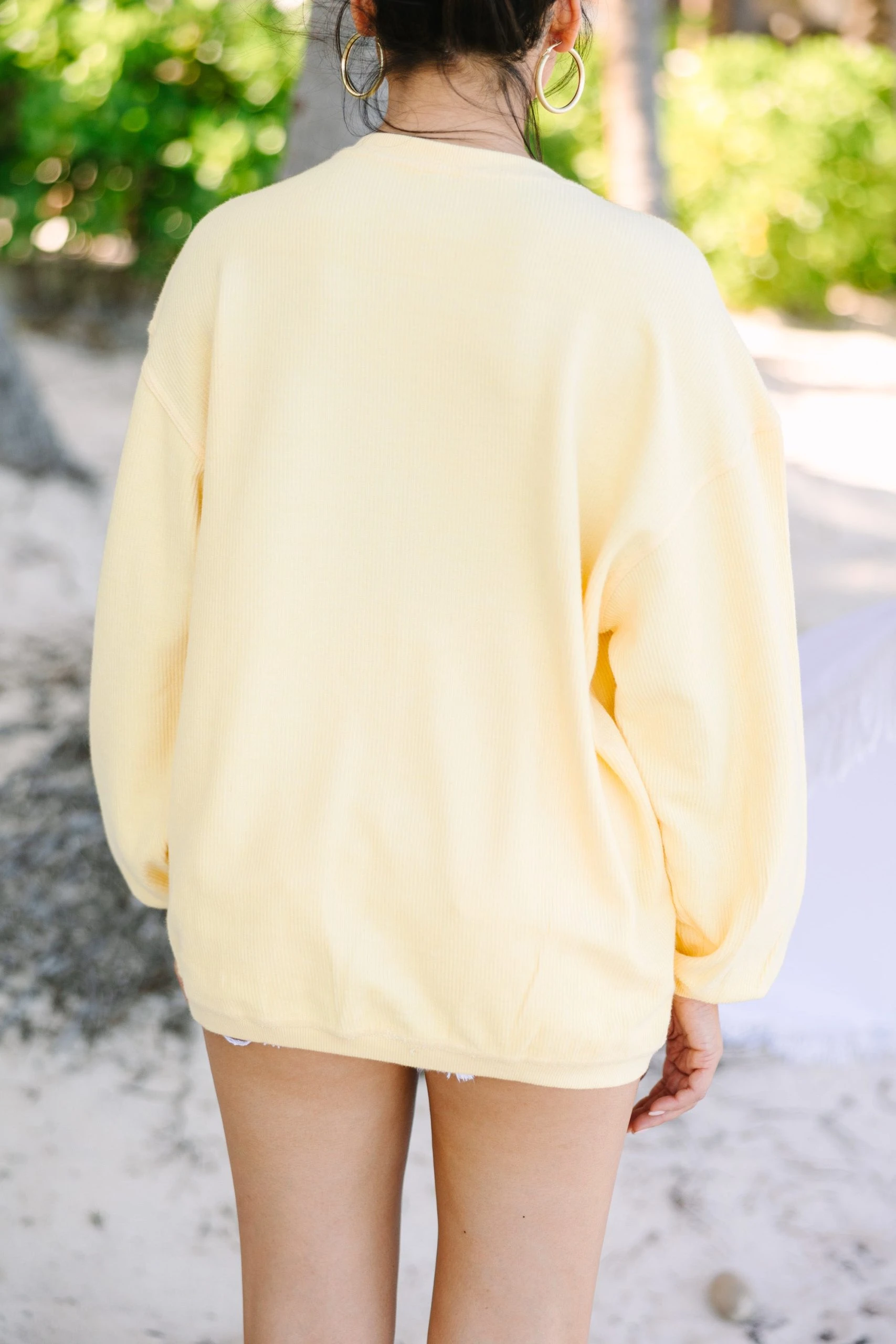 Be Good Yellow Graphic Corded Sweatshirt 6 Be Good Yellow Graphic Corded Sweatshirt - Image 4