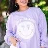 Happiest Hour Lilac Purple Graphic Corded Sweatshirt 1 Happiest Hour Lilac Purple Graphic Corded Sweatshirt -ANINE BING Shop 108521.Happiest Hour Lilac Purple Graphic Corded Sweatshirt copy 1