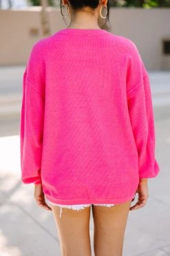 Summer Lovin' Fuchsia Pink Graphic Corded Sweatshirt -ANINE BING Shop 108539.Summer Lovin Fuchsia Pink Graphic Corded Sweatshirt copy 3 2ca63347 ec6f 4574 8d3e 18bdab762609