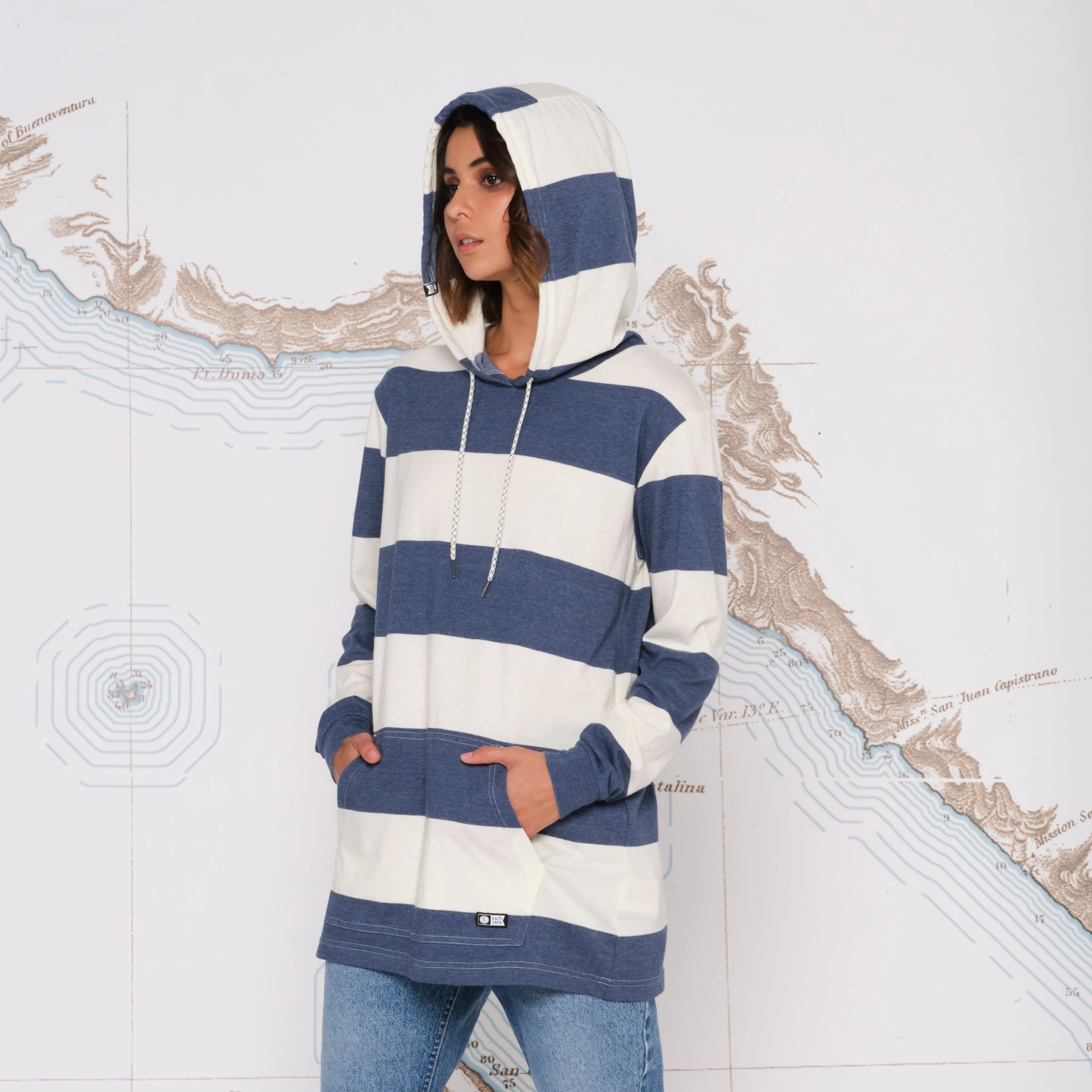 Salty Crew Womens Sweatshirt Top Water Hood 5 Salty Crew Womens Sweatshirt Top Water Hood - Image 3