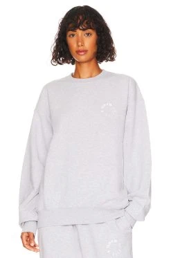 7 Days Active Monday Sweatshirt Crew Neck Heather Grey