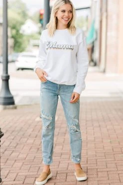 Hey Mama White Graphic Sweatshirt -ANINE BING Shop 97411.HeyMamaWhiteGraphicSweatshirt.WHTIMG 3760