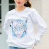 Fierce Fun White Graphic Sweatshirt -ANINE BING Shop 99021.FierceFun.IMG 0392