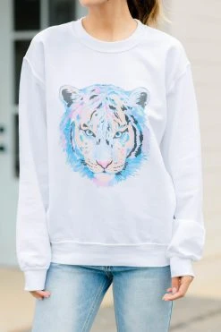 Fierce Fun White Graphic Sweatshirt -ANINE BING Shop 99021.FierceFun.IMG 0393