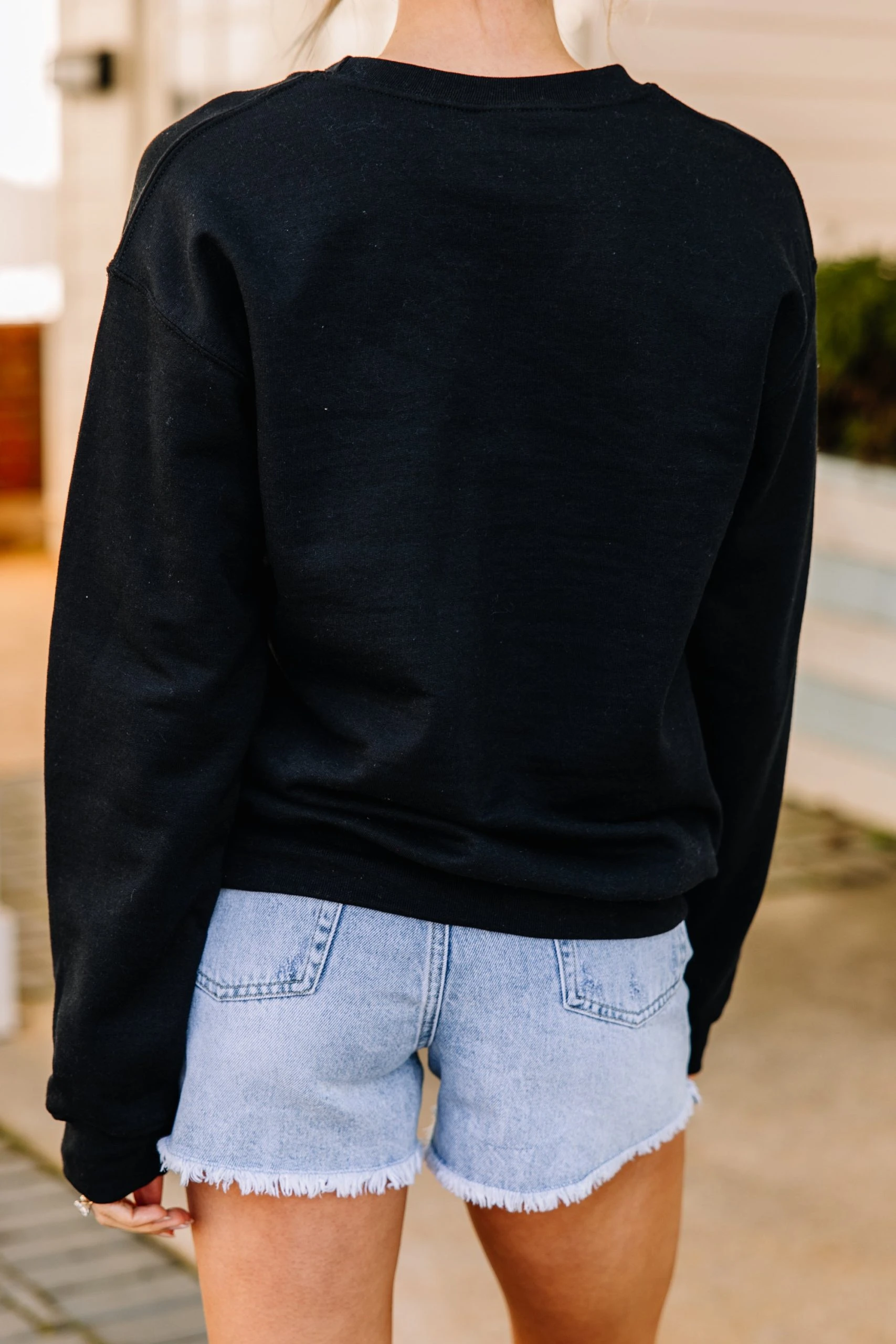 Actually I Can Black Graphic Sweatshirt 5 Actually I Can Black Graphic Sweatshirt - Image 3