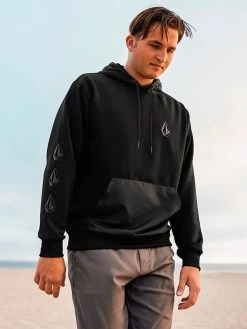 Volcom Mens Sweatshirt Iconic Tech Pullover Hoodie 9 Volcom Mens Sweatshirt Iconic Tech Pullover Hoodie -ANINE BING Shop A4132200 BLK 100 1188x1584 crop