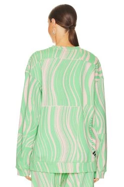 Adidas By Stella Mccartney True Casuals Sweatshirt Screaming Green & Blush Pink 10 Adidas By Stella Mccartney True Casuals Sweatshirt Screaming Green & Blush Pink -ANINE BING Shop ADID WK38 V4