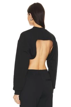 Adidas By Stella Mccartney True Casuals Crop Sweatshirt Dove Grey -ANINE BING Shop ADID WK39 V4