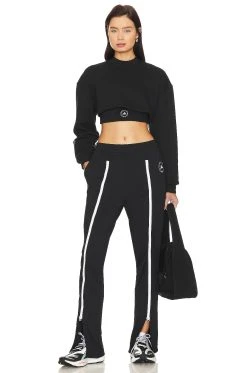 Adidas By Stella Mccartney True Casuals Crop Sweatshirt Dove Grey -ANINE BING Shop ADID WK39 V5