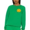 Small Smiley Crewneck Sweatshirt Kelly Green -ANINE BING Shop ANAT WK42 V1