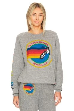 Crew Sweatshirt Neon Pink 17 Crew Sweatshirt Neon Pink -ANINE BING Shop ANAT WK49 V1