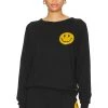 Smiley 2 Crew Sweatshirt Black 1 Smiley 2 Crew Sweatshirt Black -ANINE BING Shop ANAT WK63 V1