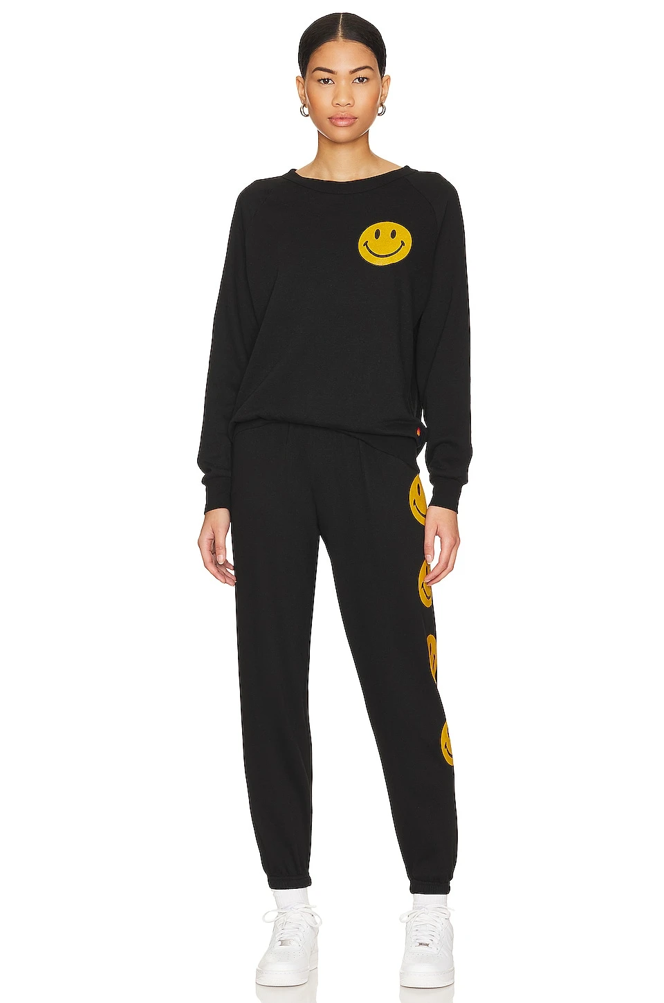 Smiley 2 Crew Sweatshirt Black 6 Smiley 2 Crew Sweatshirt Black - Image 4