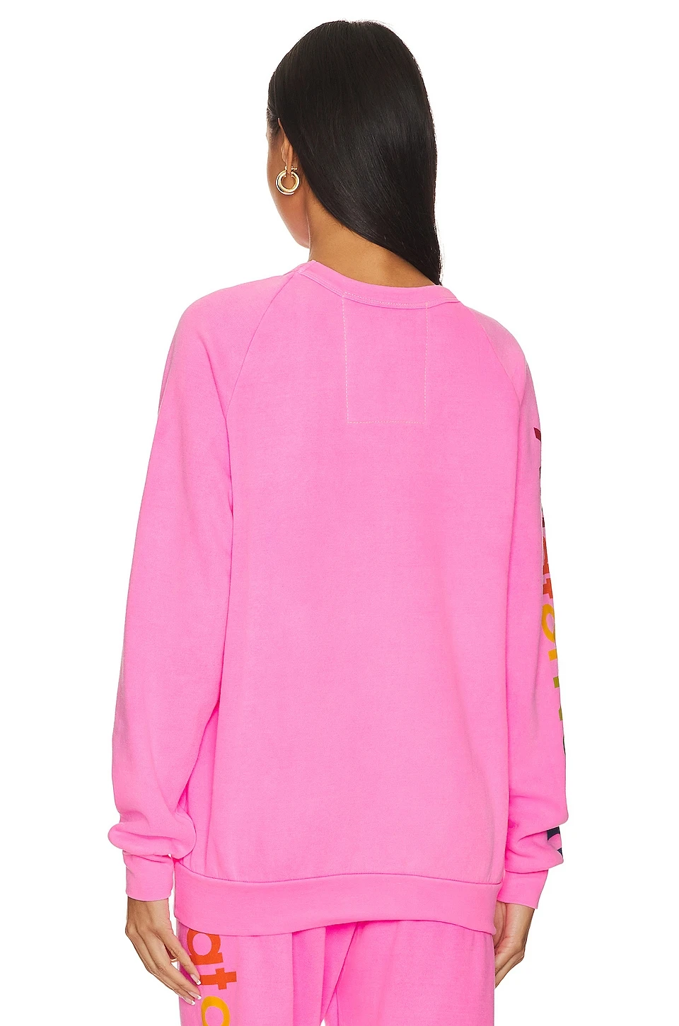 Crew Sweatshirt Neon Pink 6 Crew Sweatshirt Neon Pink - Image 4