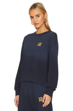 ANINE BING Rod League Sweatshirt Washed Navy -ANINE BING Shop ANIN WK124 V4