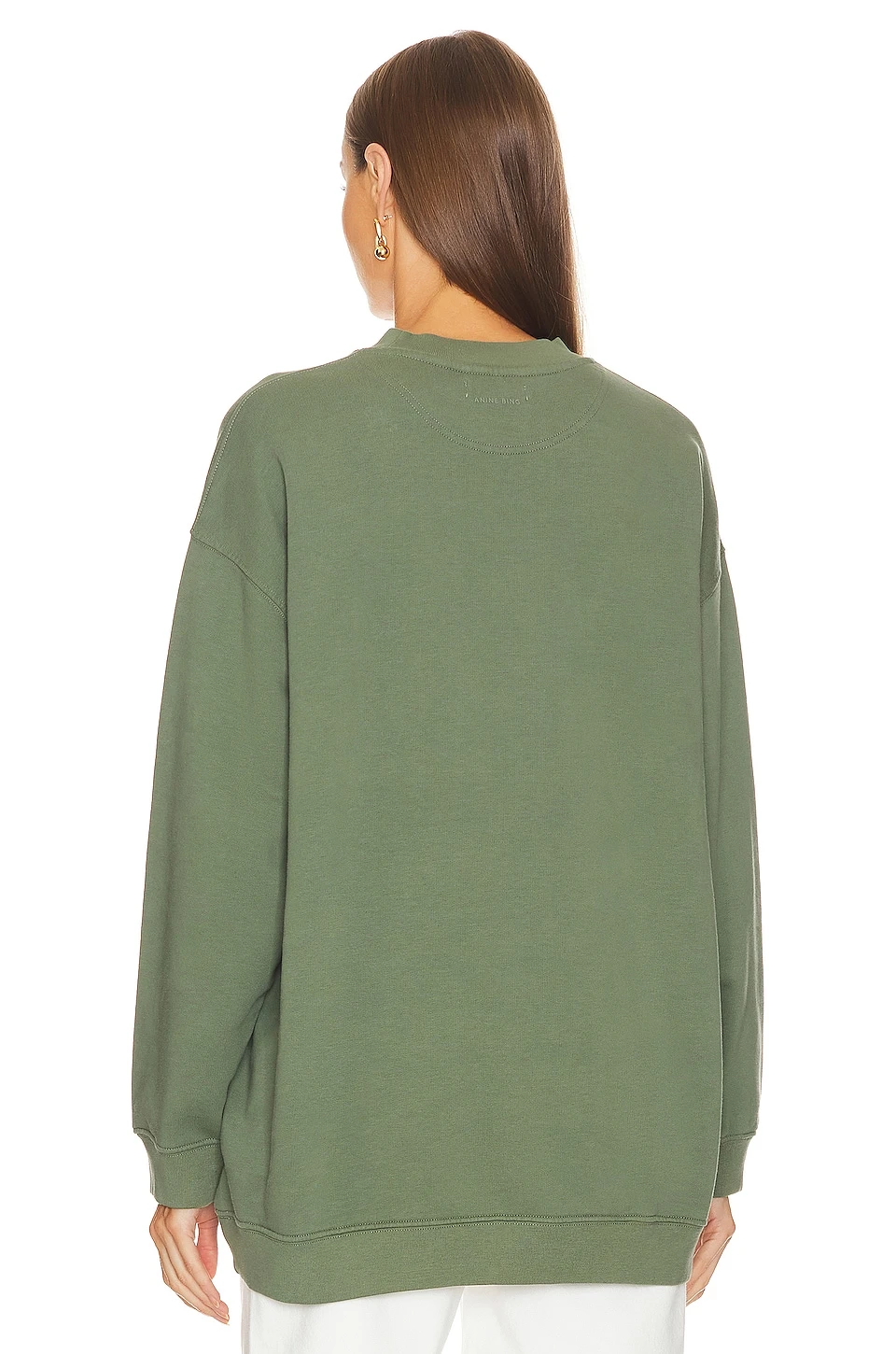 ANINE BING Tyler Sweatshirt Artichoke 5 ANINE BING Tyler Sweatshirt Artichoke - Image 3